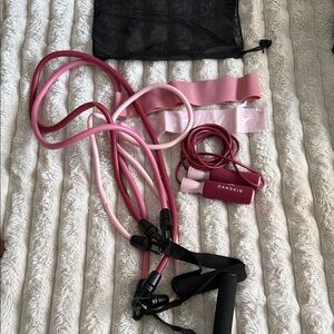Danskin Pink and Black Fitness Bands Set